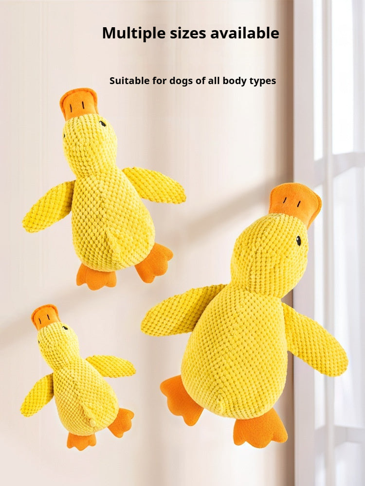 Quackers the Cuddle Duck - Durable Plush Dog Toy with Crinkle and Squeaker