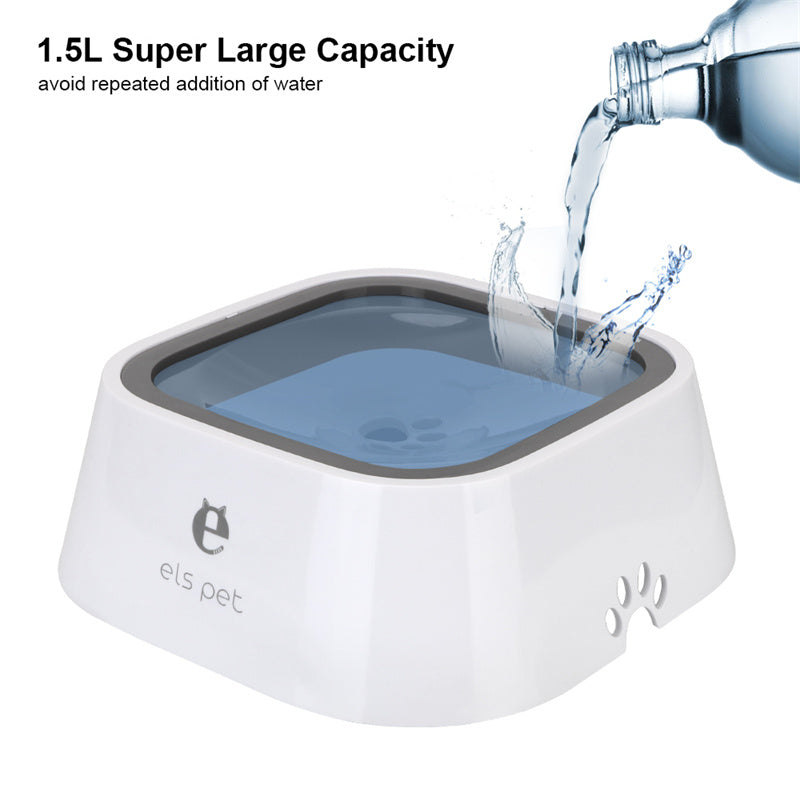 Anti-Splash Floating Water Bowl (1.5L) Cat /Dog