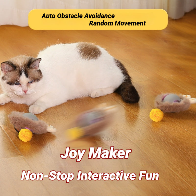 Fluffy Smart Teaser Ball with Rope – The Ultimate Self-Entertainment Toy for Cats