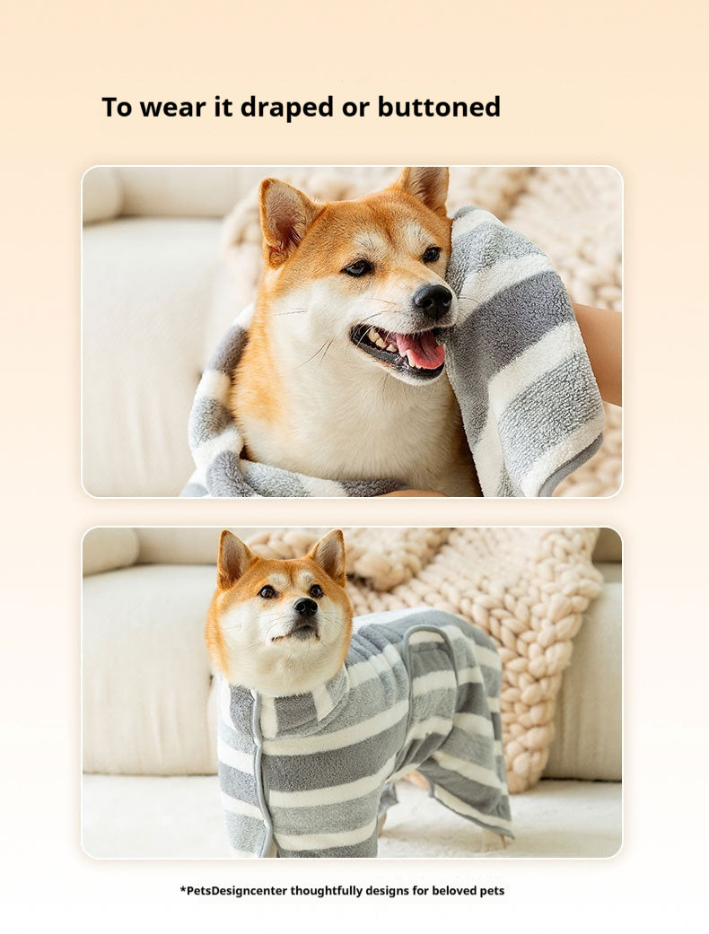 Autumn Winter Pet Bathrobe -