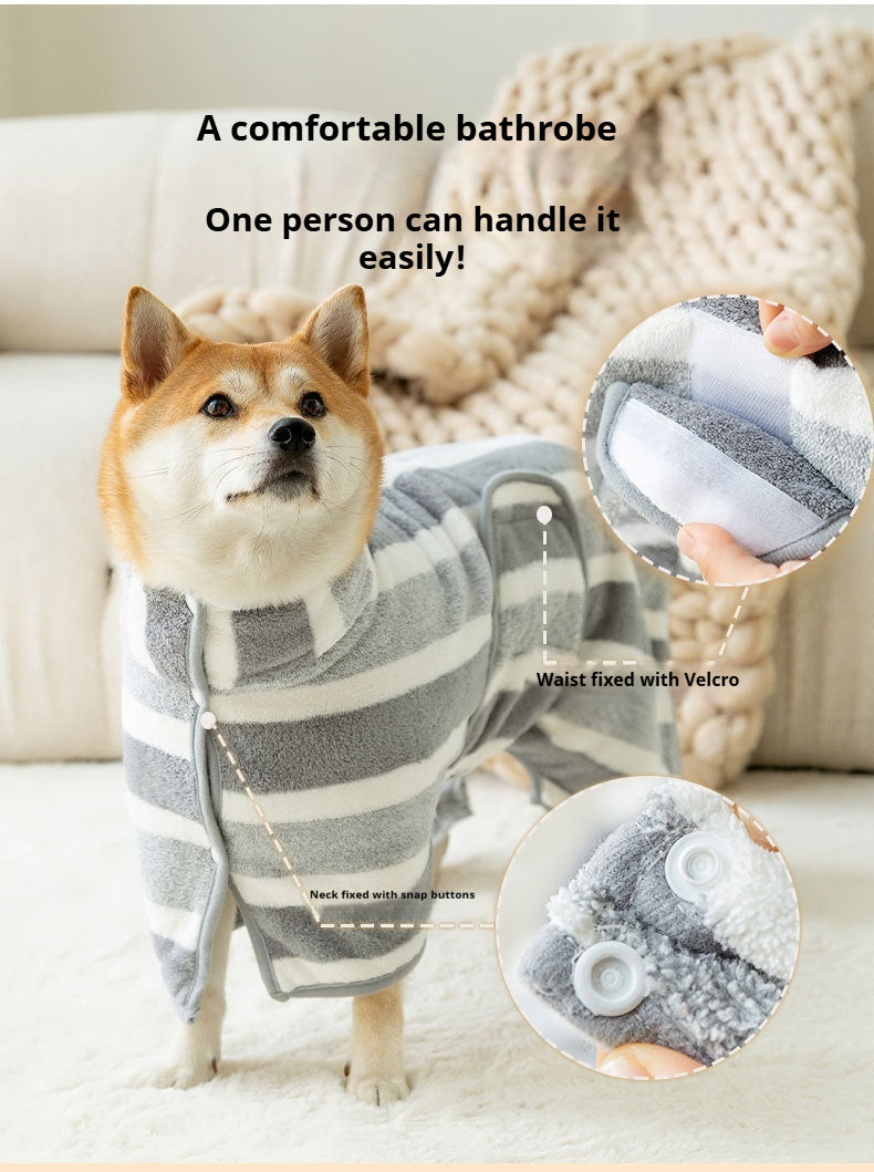 Autumn Winter Pet Bathrobe -