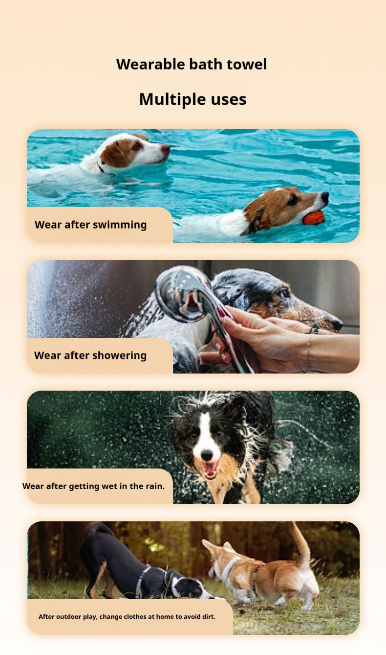 Autumn Winter Pet Bathrobe -