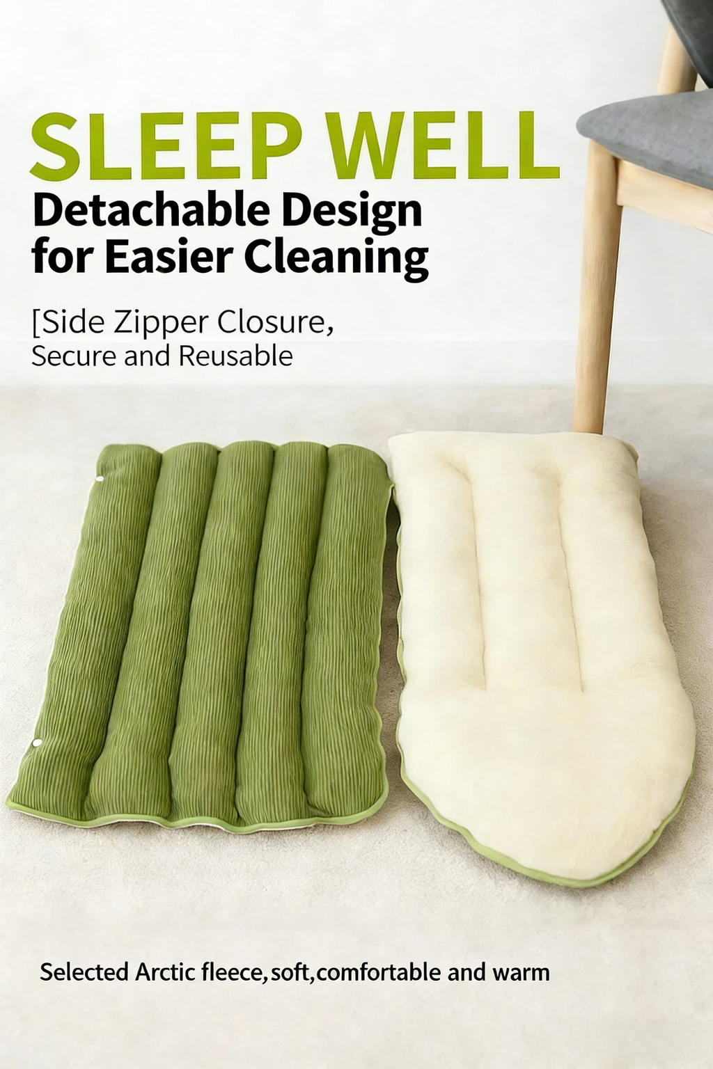 Cozy Winter Cat House - Semi-Enclosed Warm Pet Bed with Removable & Washable Cover