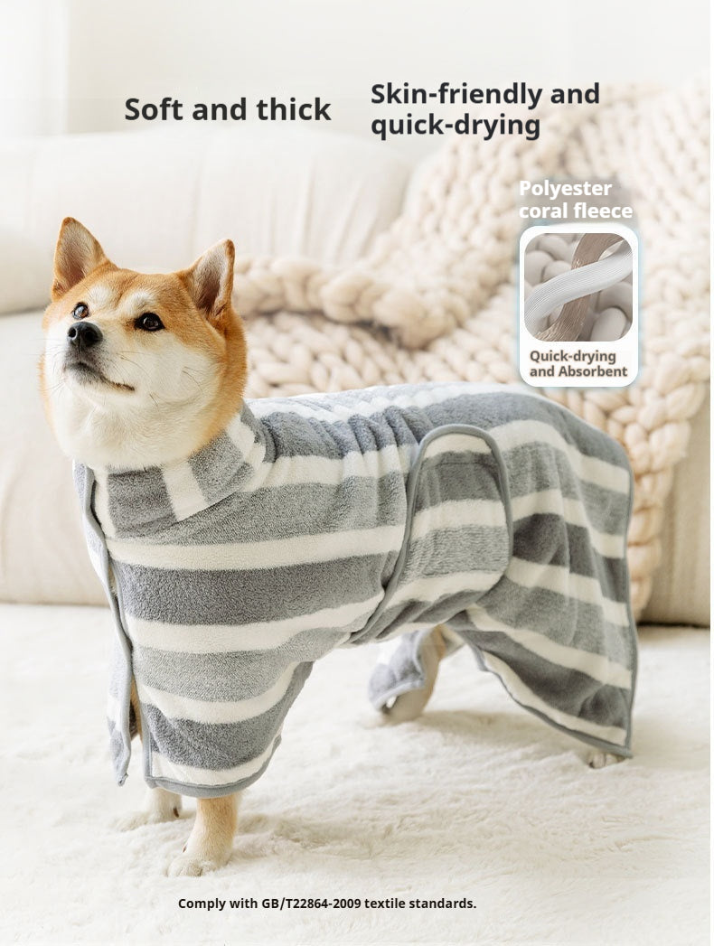 Autumn Winter Pet Bathrobe -